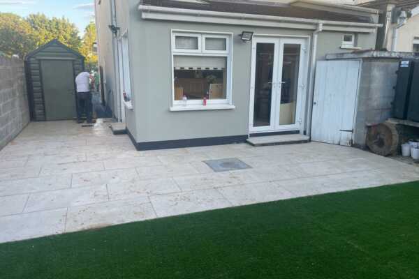 Porcelain Patio Installation in Swords, Dublin